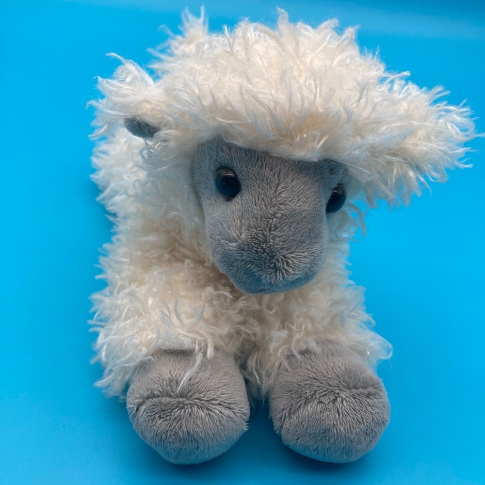 Aurora World Fuzzy Lamb Sheep Plush 2023 Sherpa Popcorn Style Fur - Picture 2 of 8